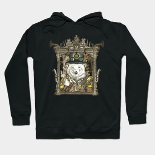 Polar Bear Warden with Steampunk Frame Hoodie